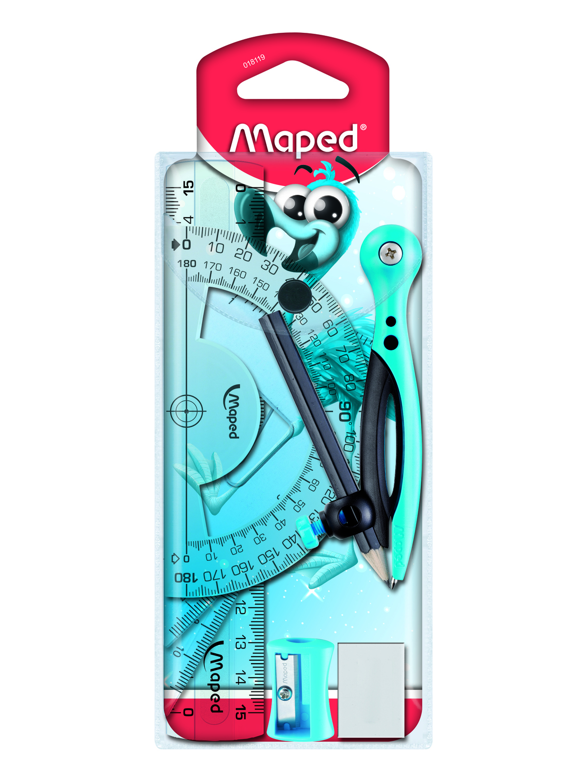 Изображение товара Чертёжный набор MAPED ESSENTIALS - 8 предметов для точных чертежей и разметки