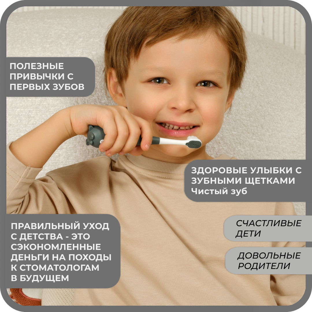 Зубная щетка классическая Чистый Зуб от 2 лет 1 шт. - фото 2