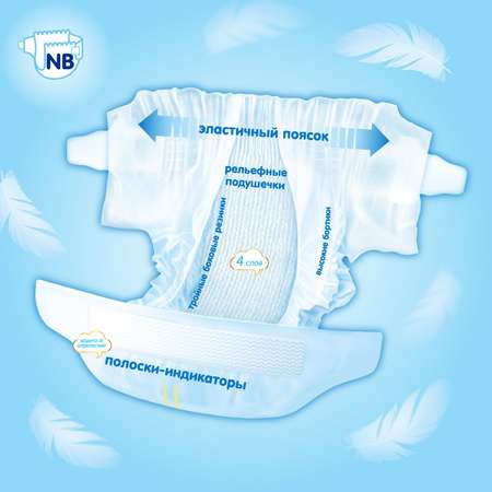 Подгузники MANU Premium для новорожденных NB (до 5 кг) 24 шт.