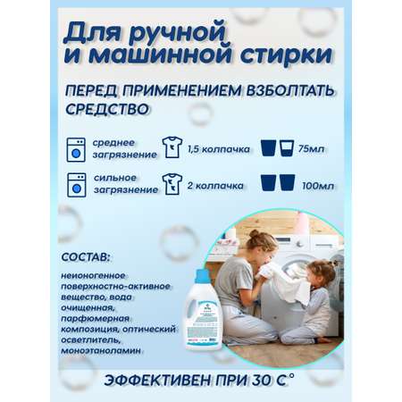 Гель для стирки Rilly kids детского белья + губка для купания