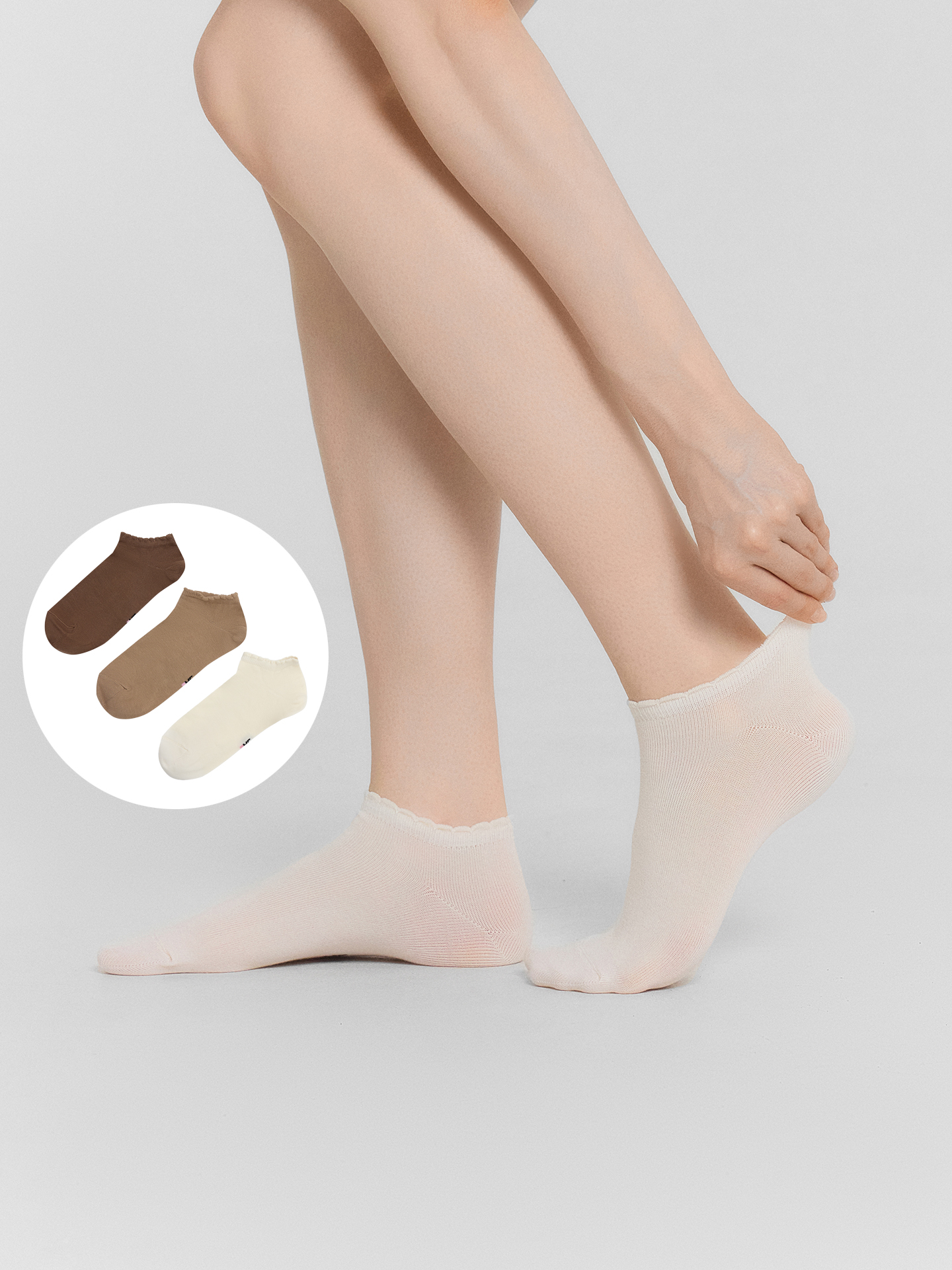 Носки 3 пары Mark Formelle (Марк Формэль) 3004A-3122/молочный /капучино /карамель/ - фото 1