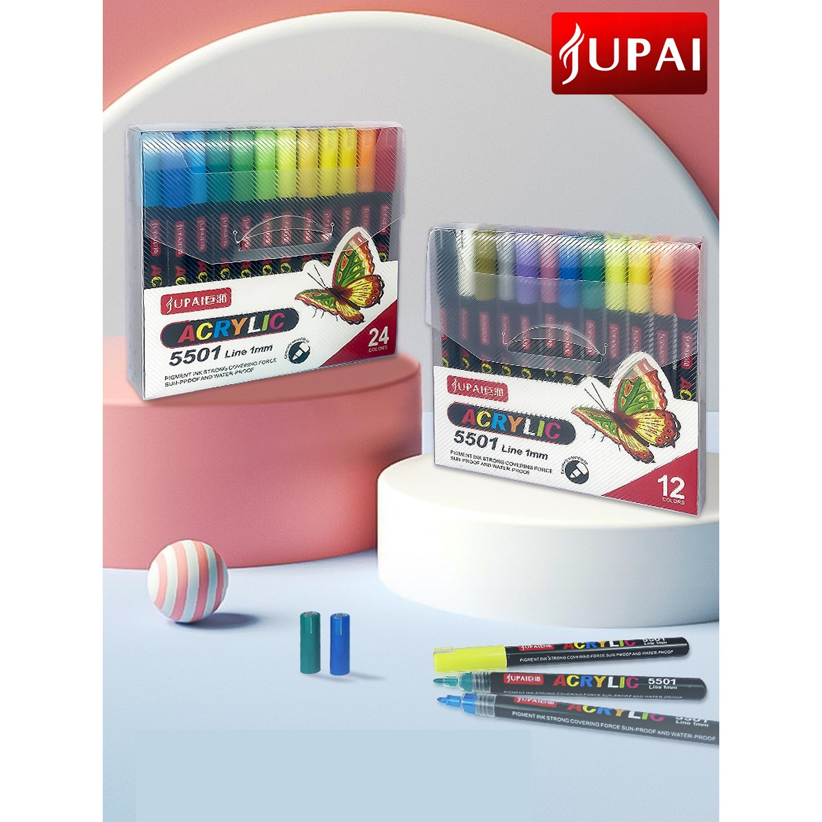 Фломастеры Jupai 12 цв. - фото 21