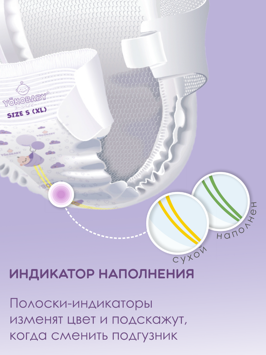 Подгузники YokoBaby NB (0-4 кг) 25 шт. - фото 2