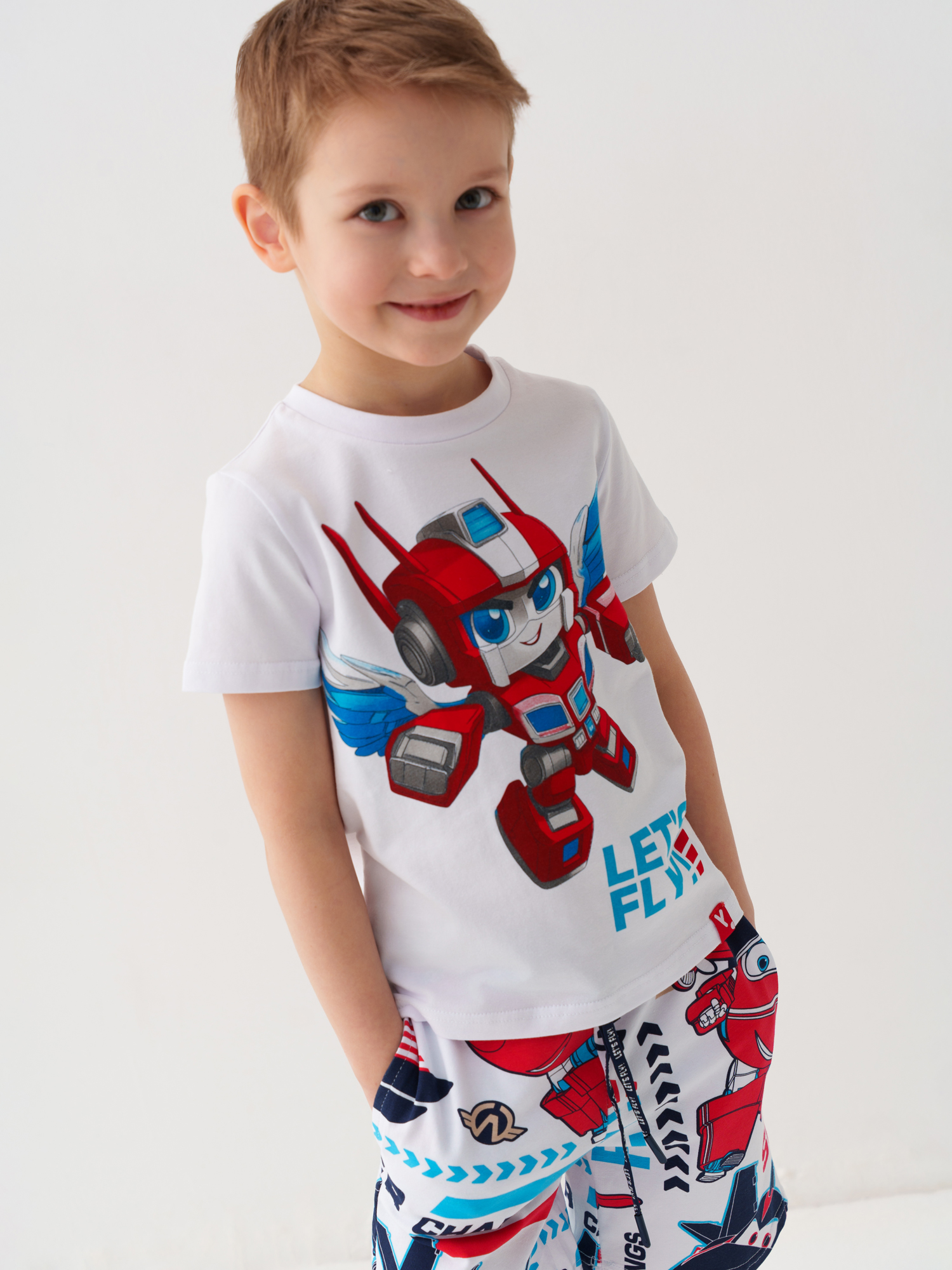 Изображение товара Детская футболка для мальчика PlayToday 104 из хлопкового джерси