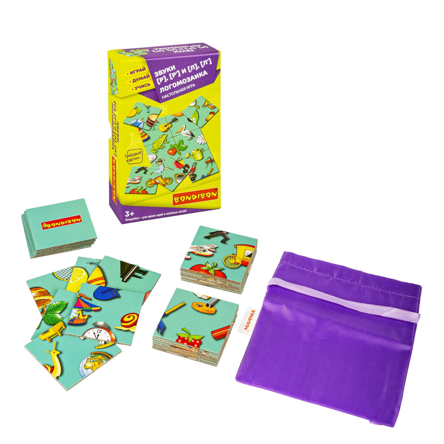 Настольная игра Bondibon нейро Логомозаика звуки Р-Л - фото 5