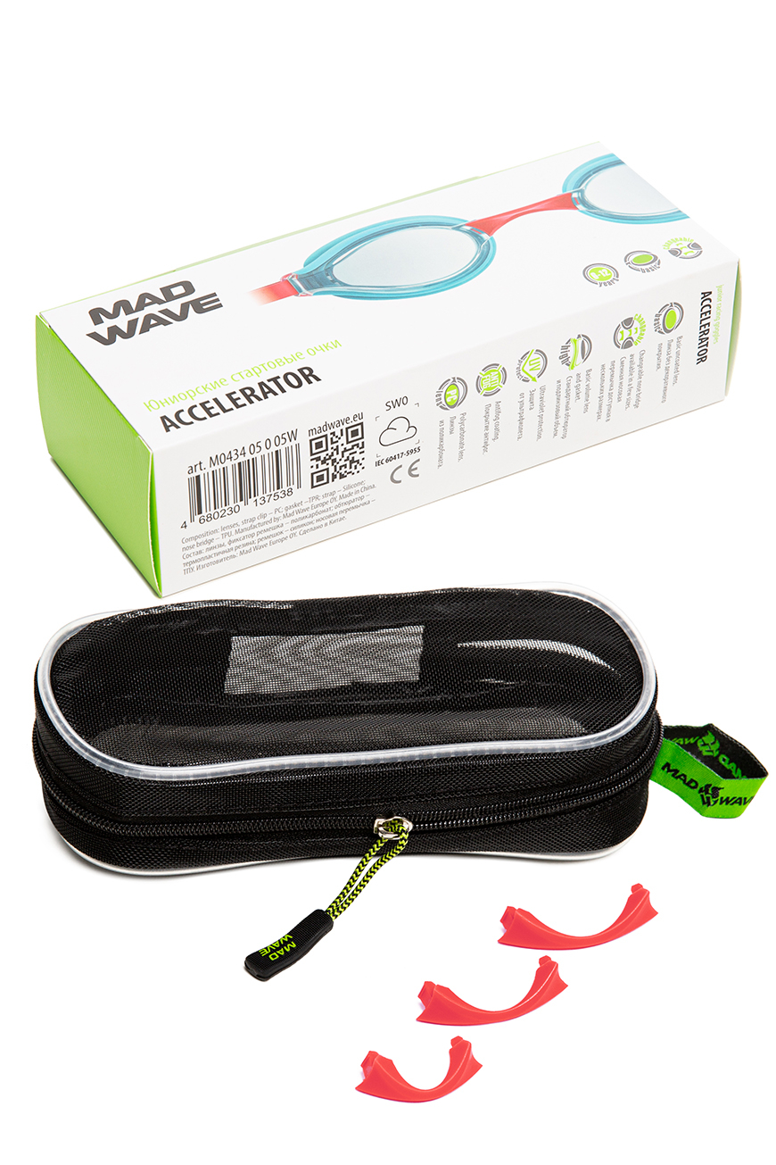 Очки для плавания юниорские Mad Wave Accelerator M0434 05 0 05W - фото 4