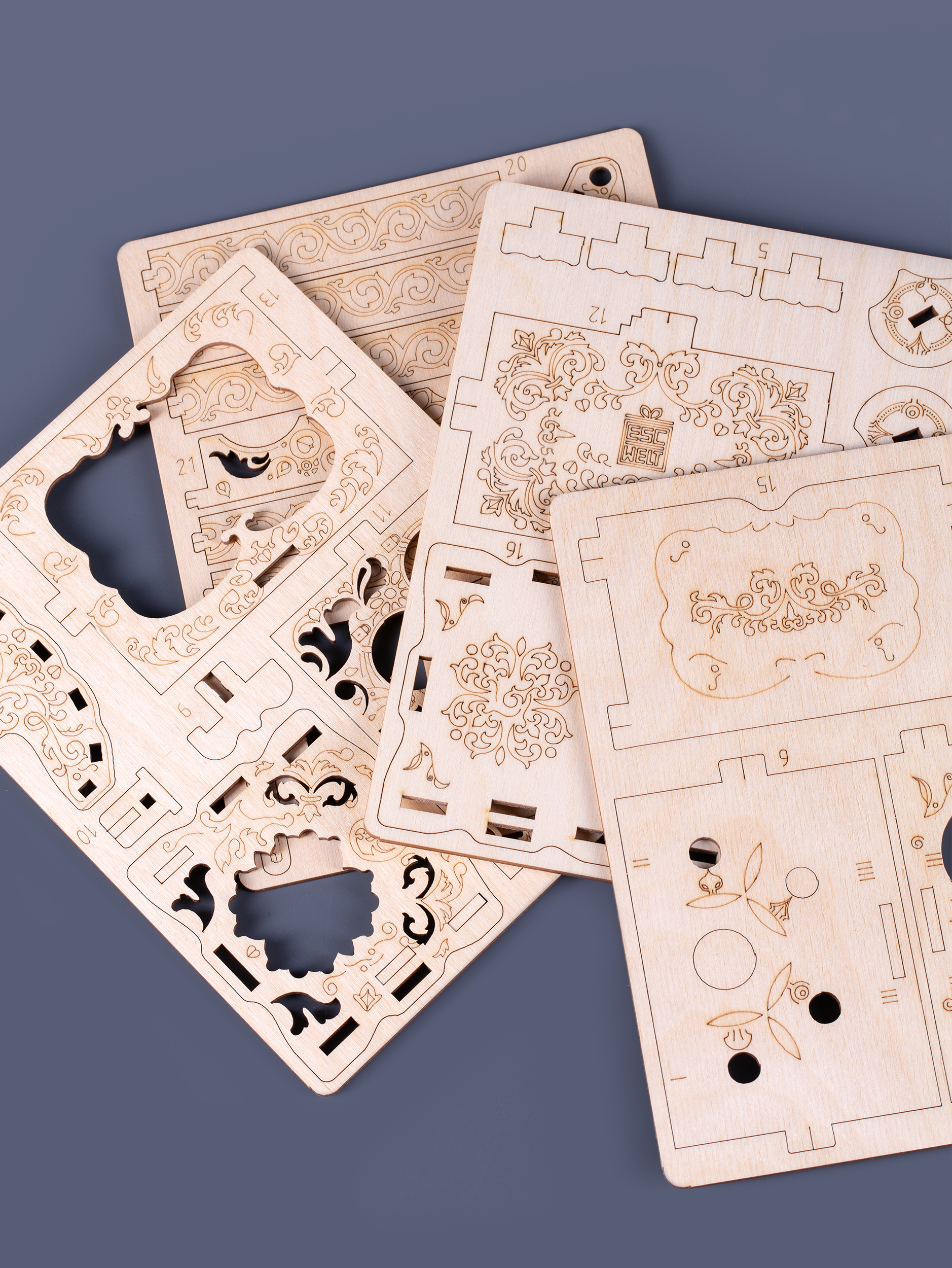 Настольная игра EscapeWelt Secret Treasure Box DIY - фото 2