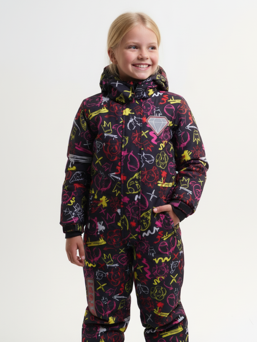 Комбинезон Saimaa GLO-10 черно-розовый - фото 20