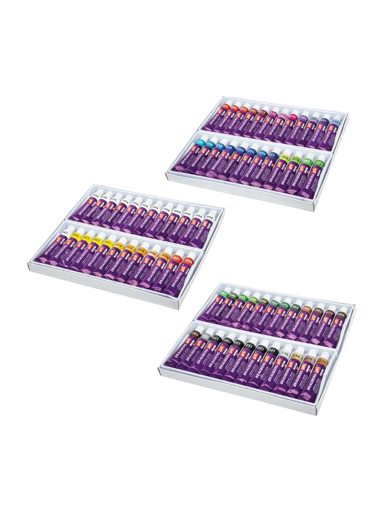 Краски акриловые Brauberg 72 цв. - фото 12