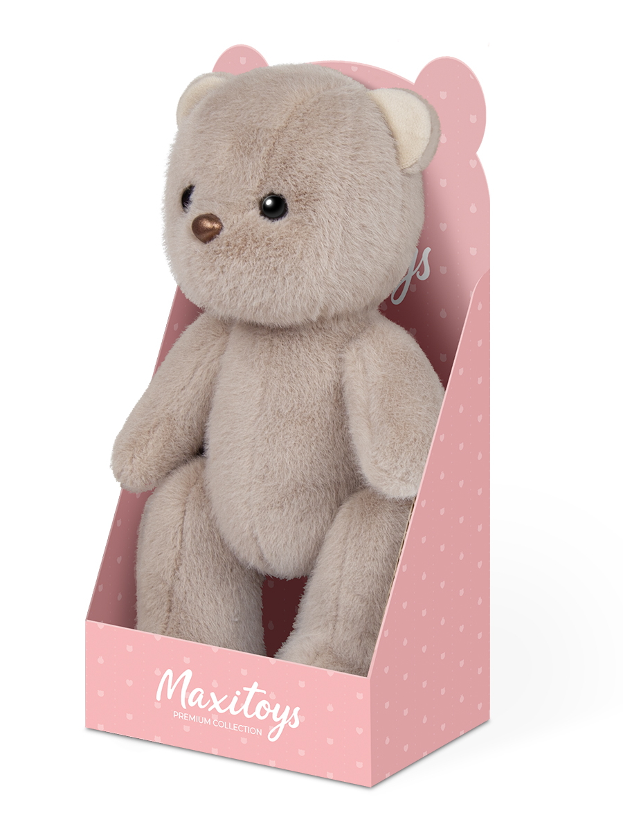 Мягкая игрушка Maxitoys мишка Коричневый 20 см - фото 4