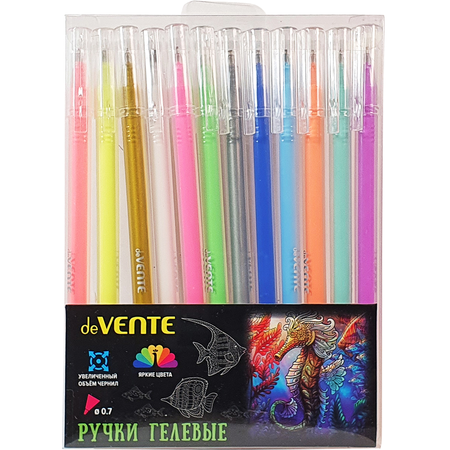 Ручка гелевая deVENTE 12 шт. - фото 1