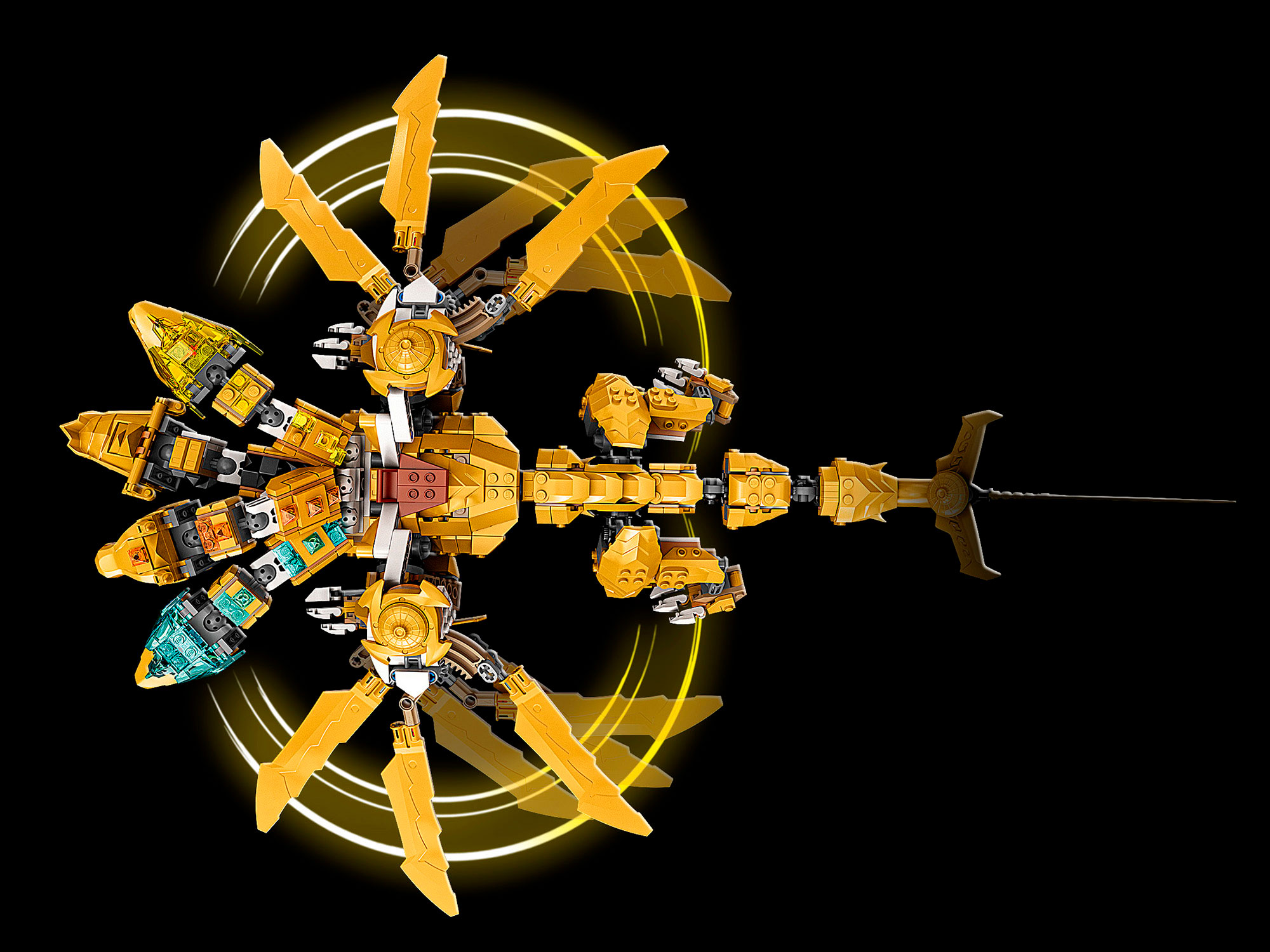Конструктор LEGO NINJAGO Золотой ультрадракон Ллойда блочный - фото 4