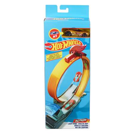 Трек Hot Wheels Огненный прыжок 3 с пусковой установкой