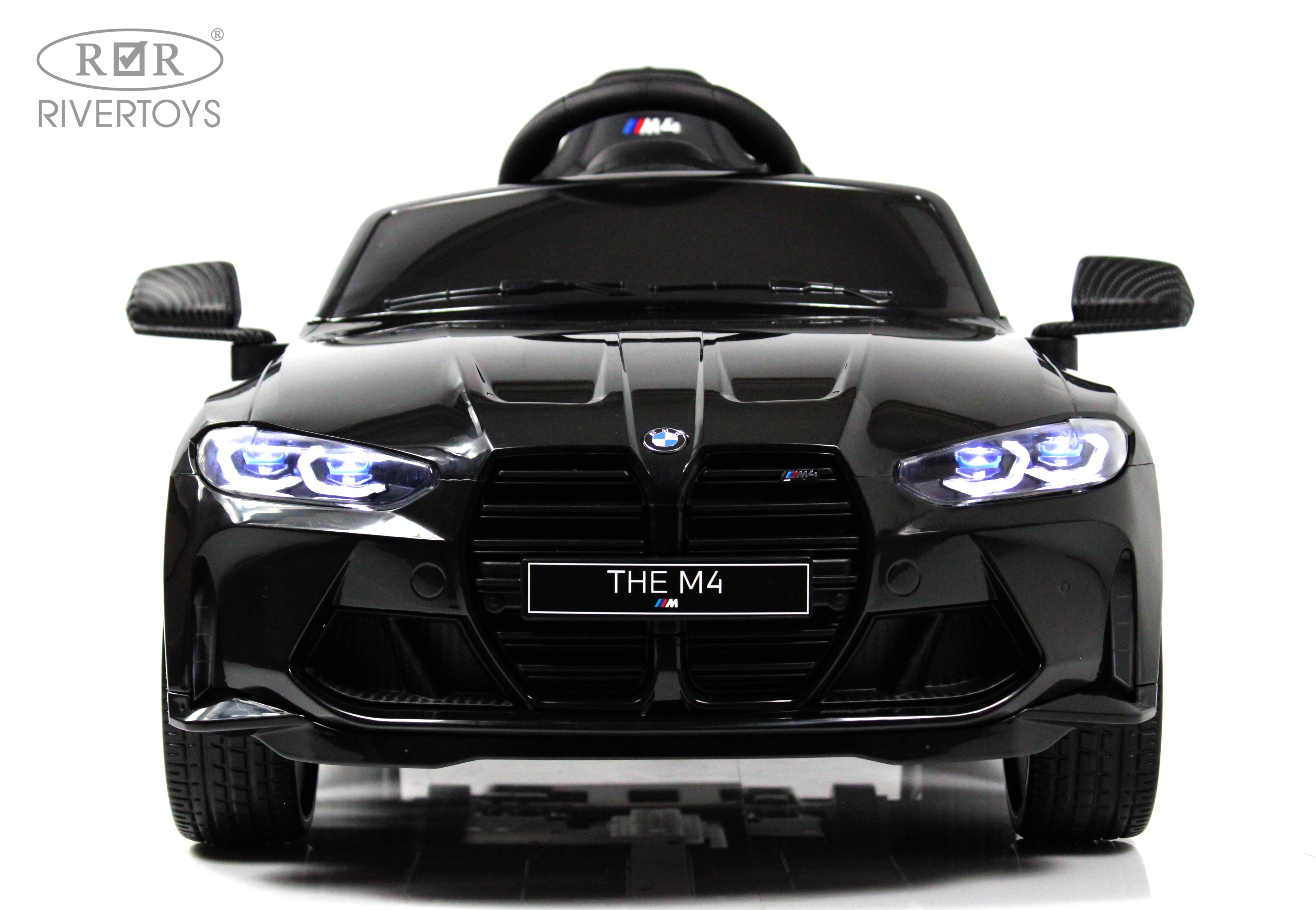 Электромобиль RIVERTOYS BMW A004AA-BMW-BLACK С пультом ДУ - фото 4