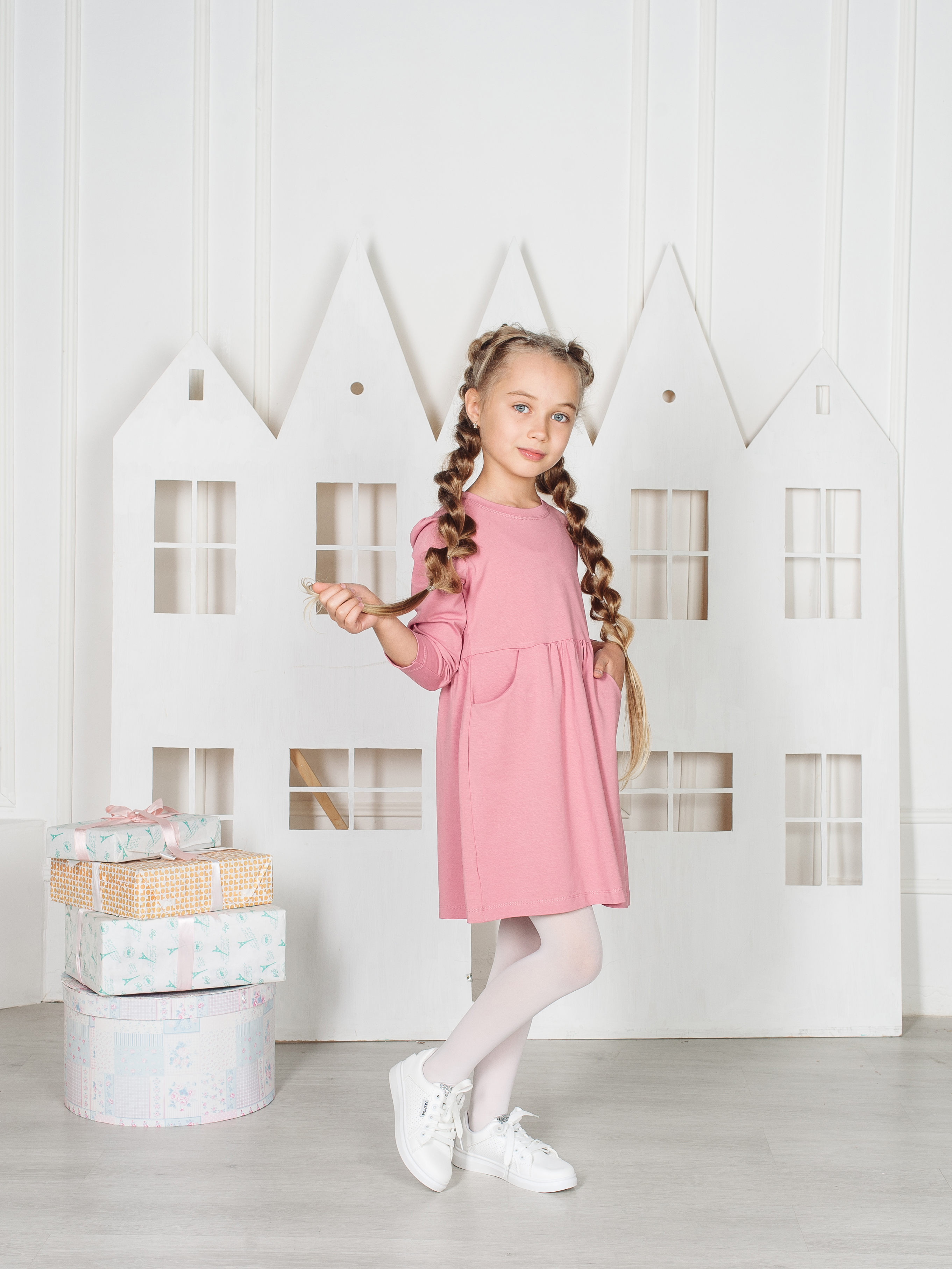 Платье MiloTa ПК02/пудровый - фото 5