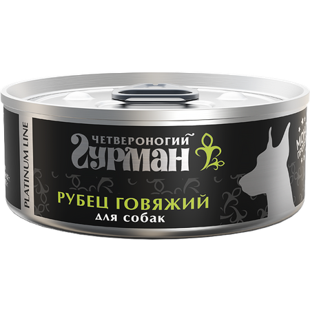Корм для собак влажный Четвероногий Гурман Platinum line Рубец говяжий 100г