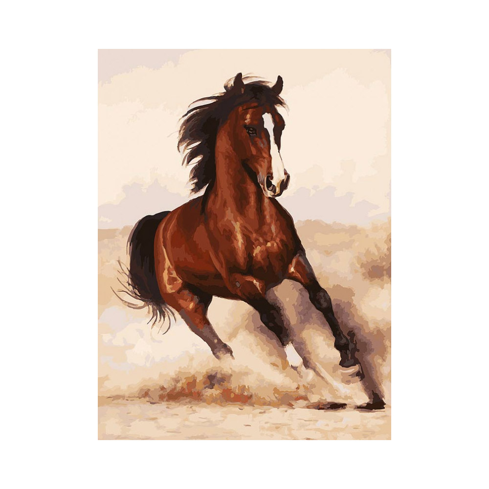 Картина по номерам Белоснежка Галоп - фото 1