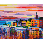 Алмазная мозаика Белоснежка Озеро Комо-Белладжио