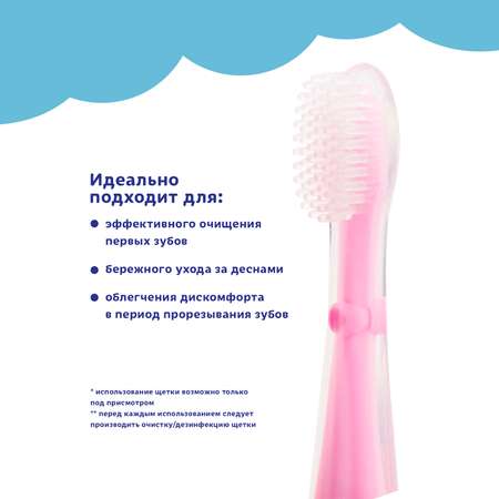Зубная щётка Longa Vita for kids с ограничителем с 4месяцев в ассортименте U-2