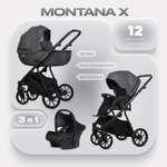 Коляска 3в1 Riko Basic Montana X серый