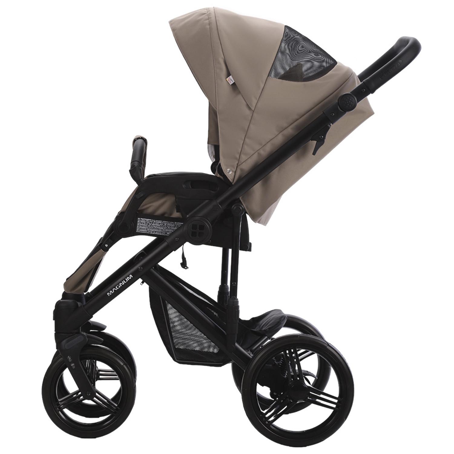 Коляска 2в1 Bebetto Magnum Light Pro коричневый - фото 9