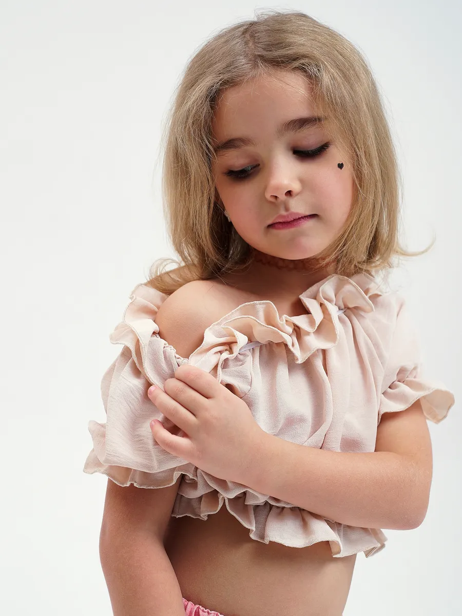 Топ RuStyle Топ-рюшк-однот-беж - фото 7