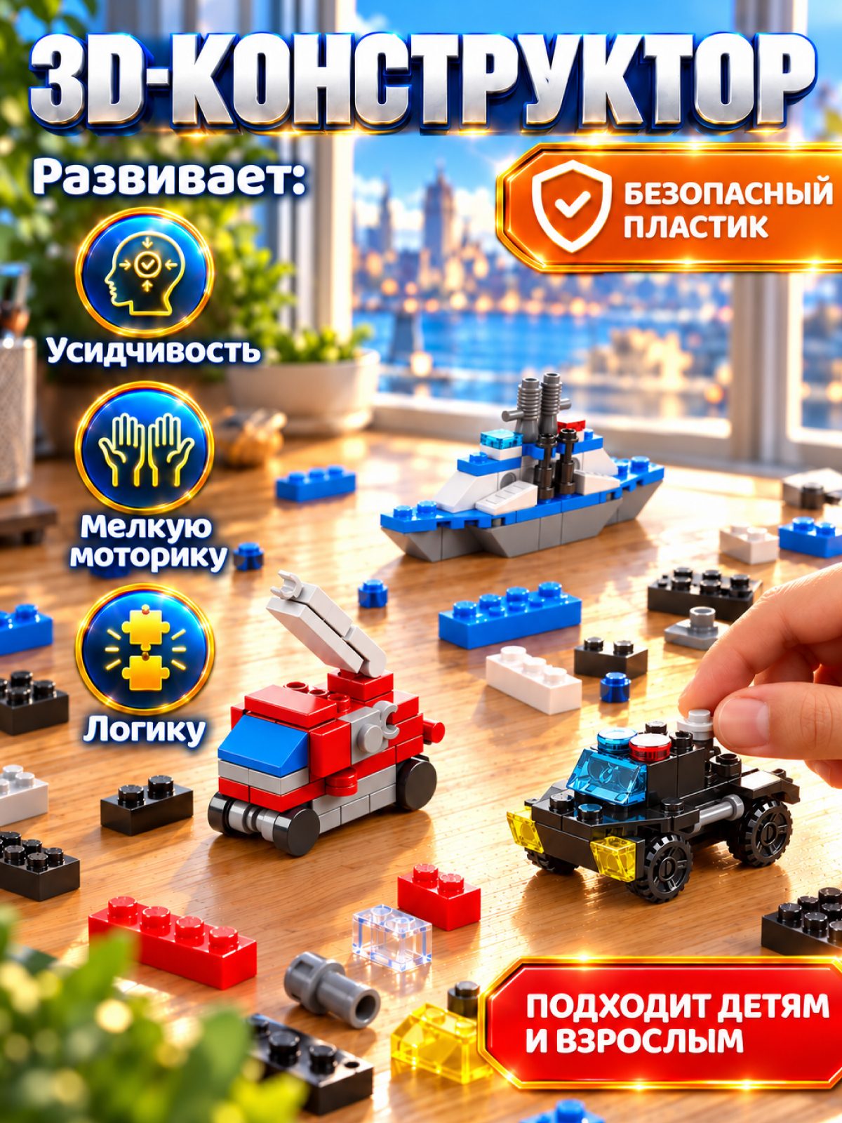 Конструктор Constructa 30 в 1 835 дет. - фото 4