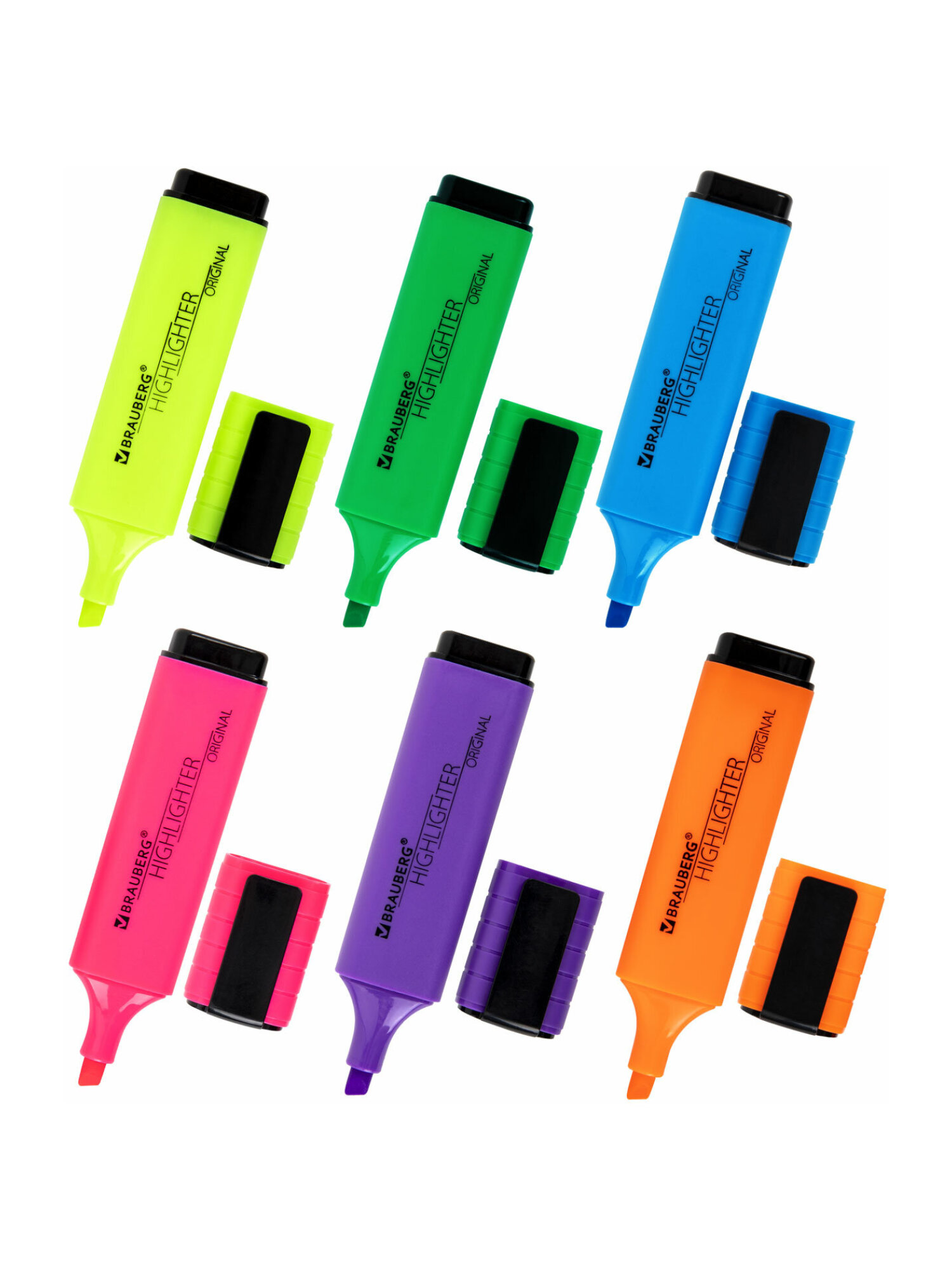 Текстовыделители Brauberg 6 шт. - фото 8