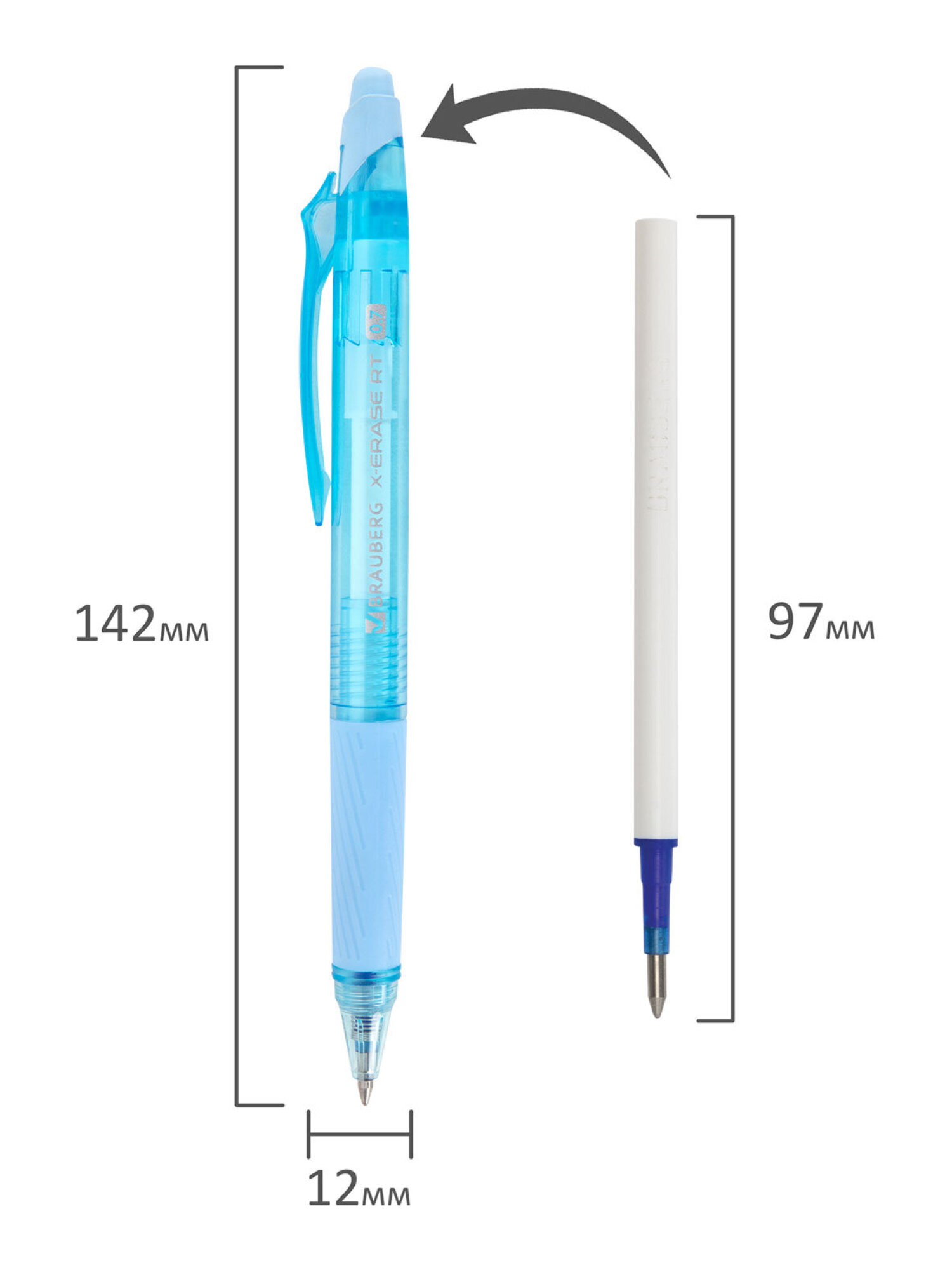 Ручка со стираемыми чернилами Brauberg 4 шт. - фото 15
