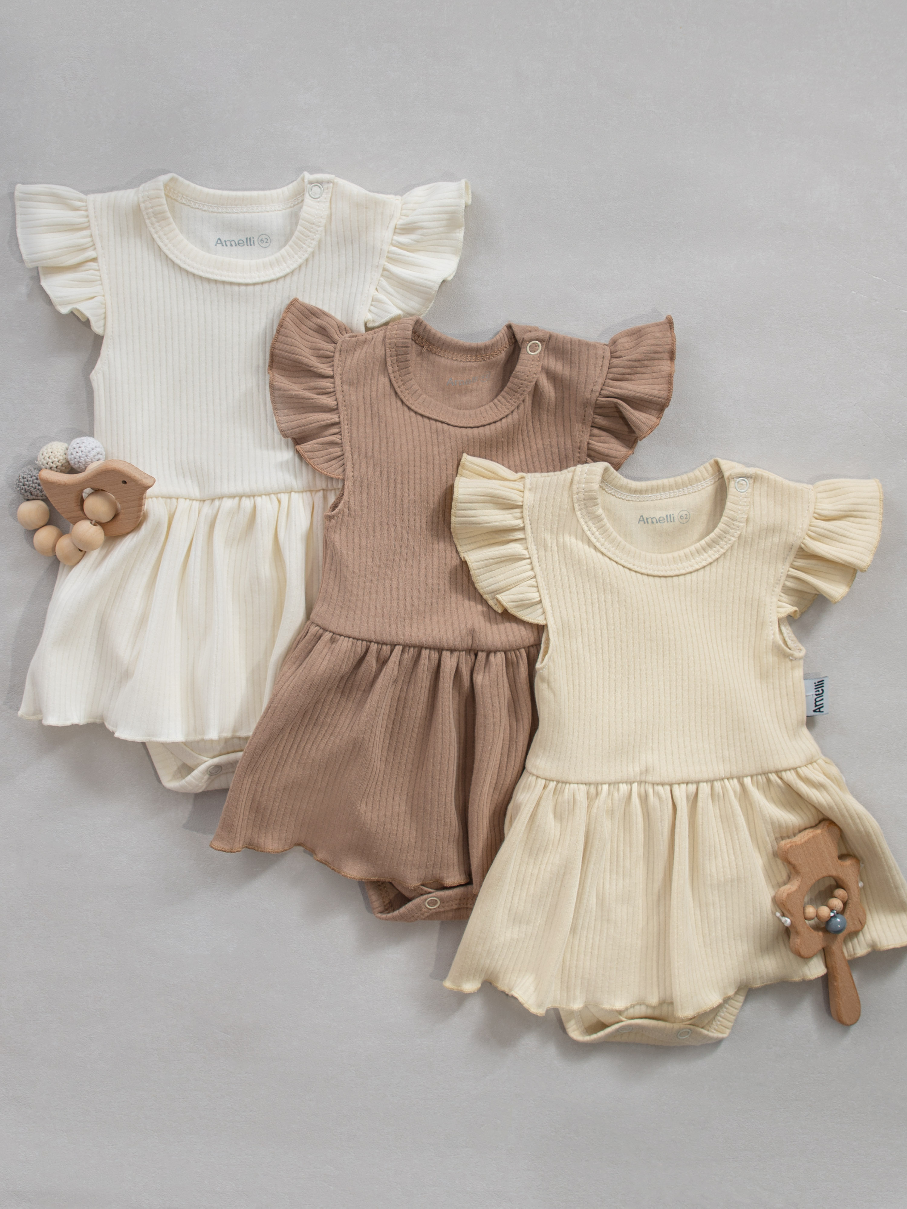 Боди-платье Amelli 290.050.0.0.171беж - фото 8