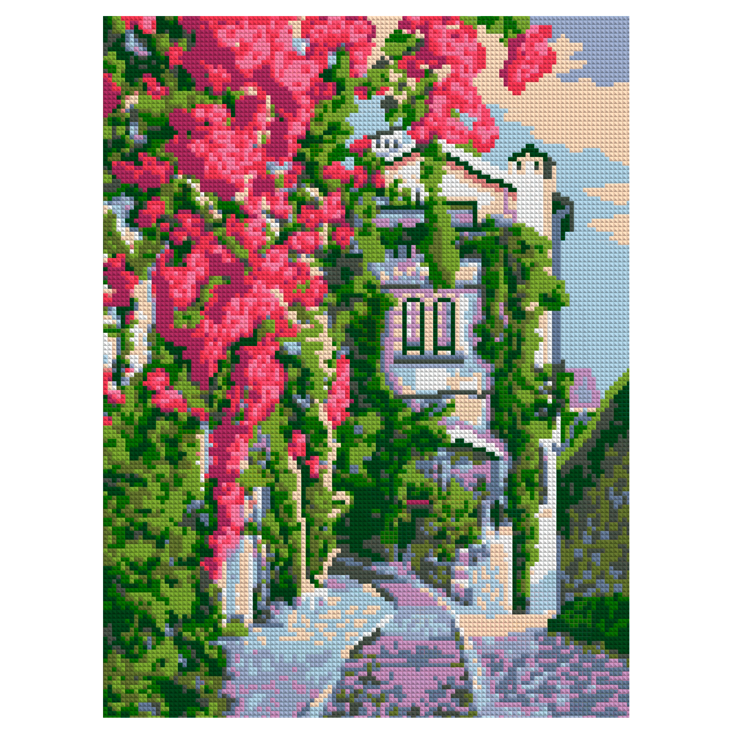 Алмазная мозаика LORI(колорит) Итальянский дворик - фото 1