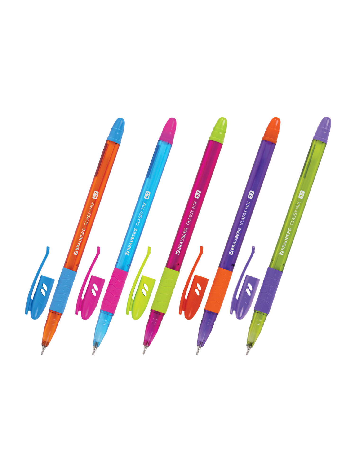 Ручка шариковая Brauberg 4 шт. - фото 7