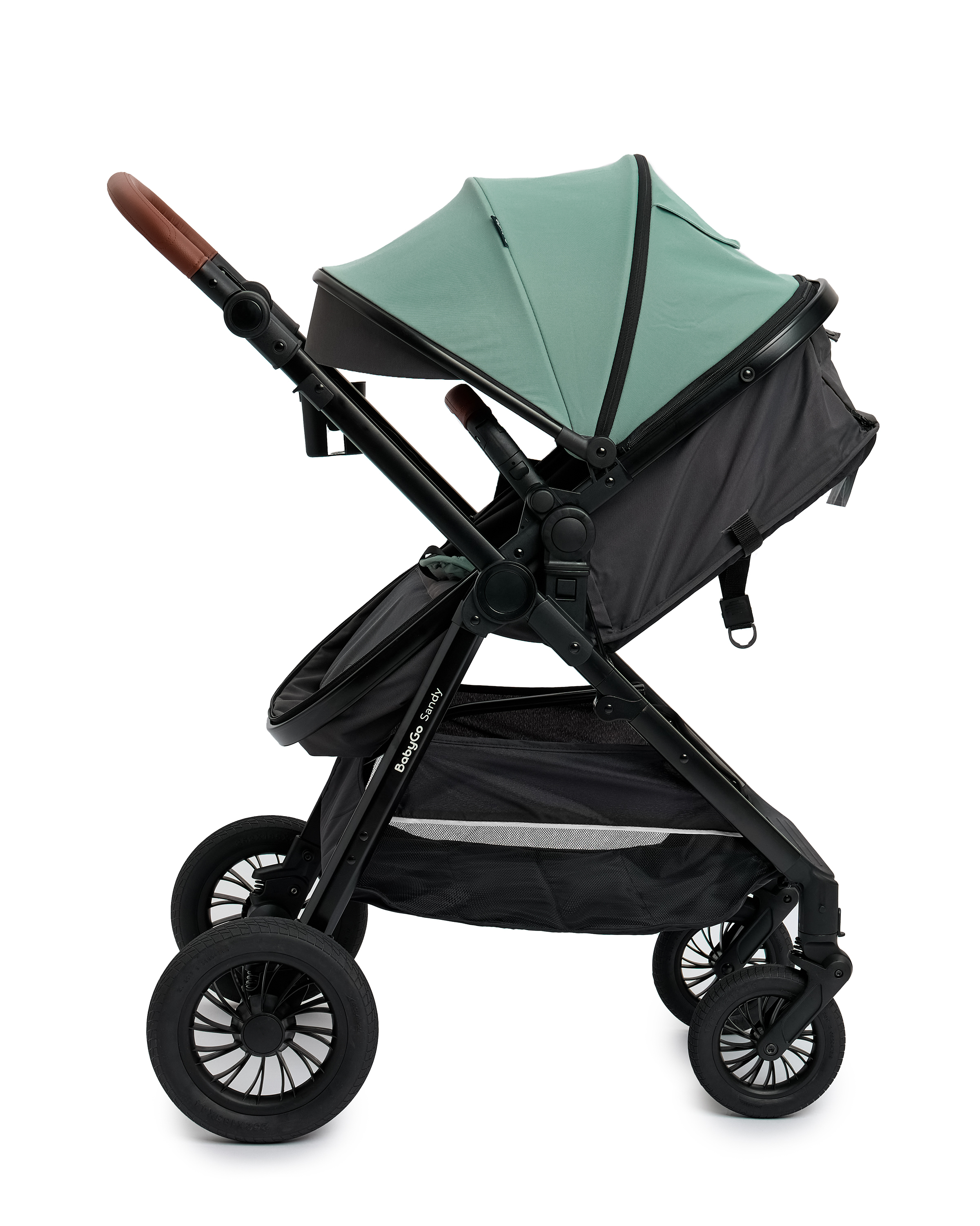 Коляска 2в1 BabyGo Sandy бирюзовый - фото 18