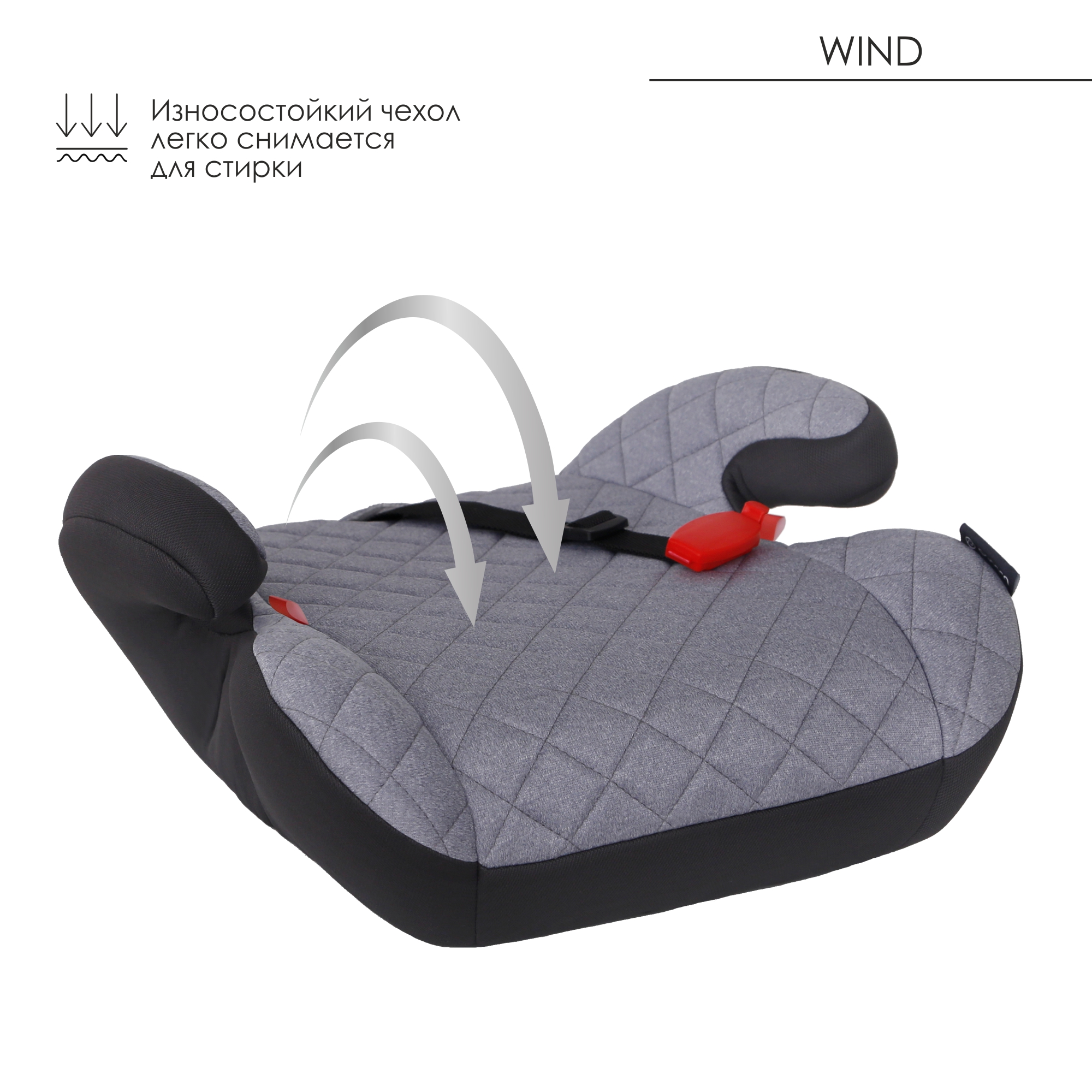 Автокресло Olsson Wind Soft Grey 3 (22-36 кг) - фото 3