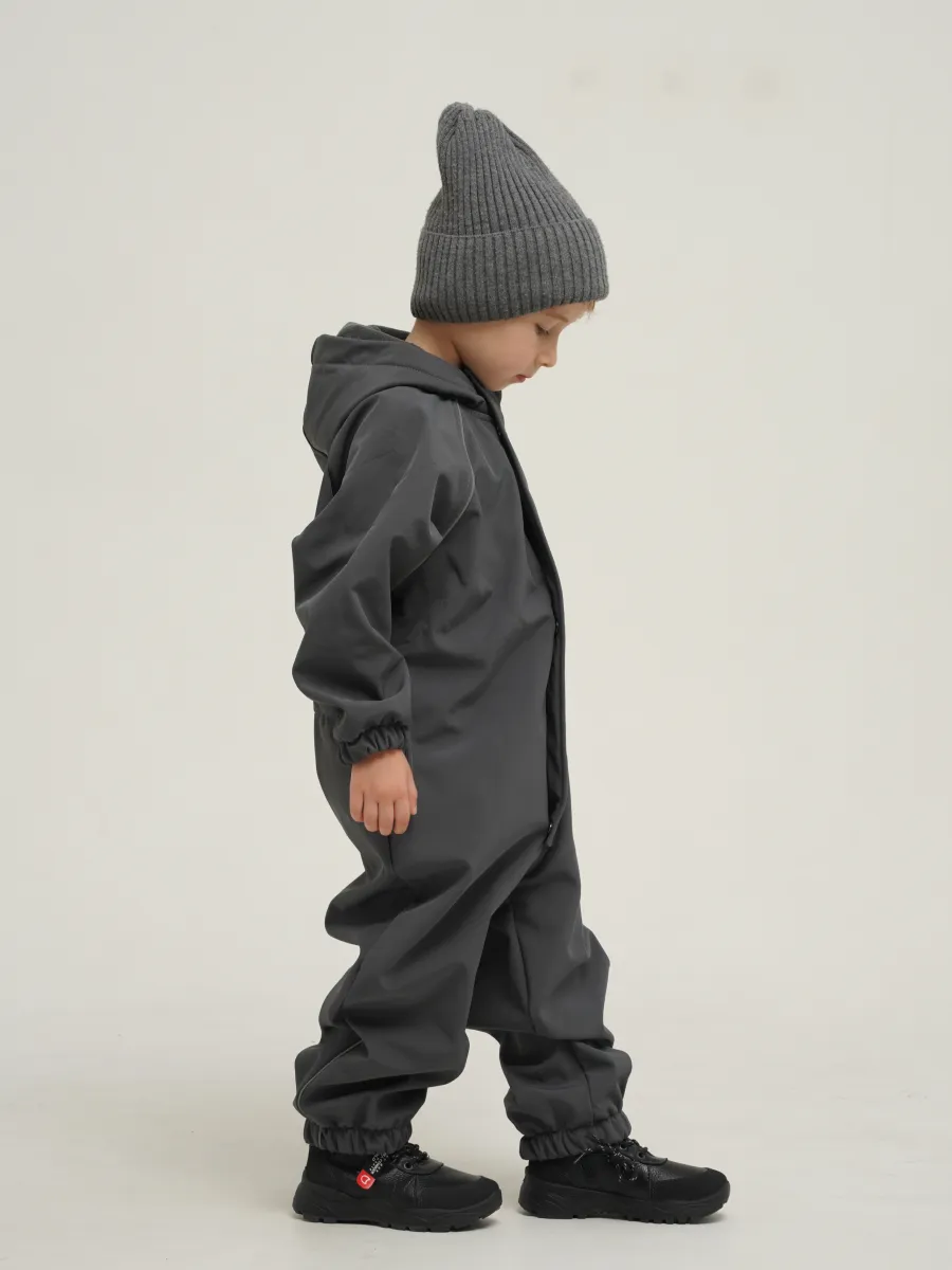 Комбинезон Супер Пупс Комб/сф/пл/темно-серый - фото 22