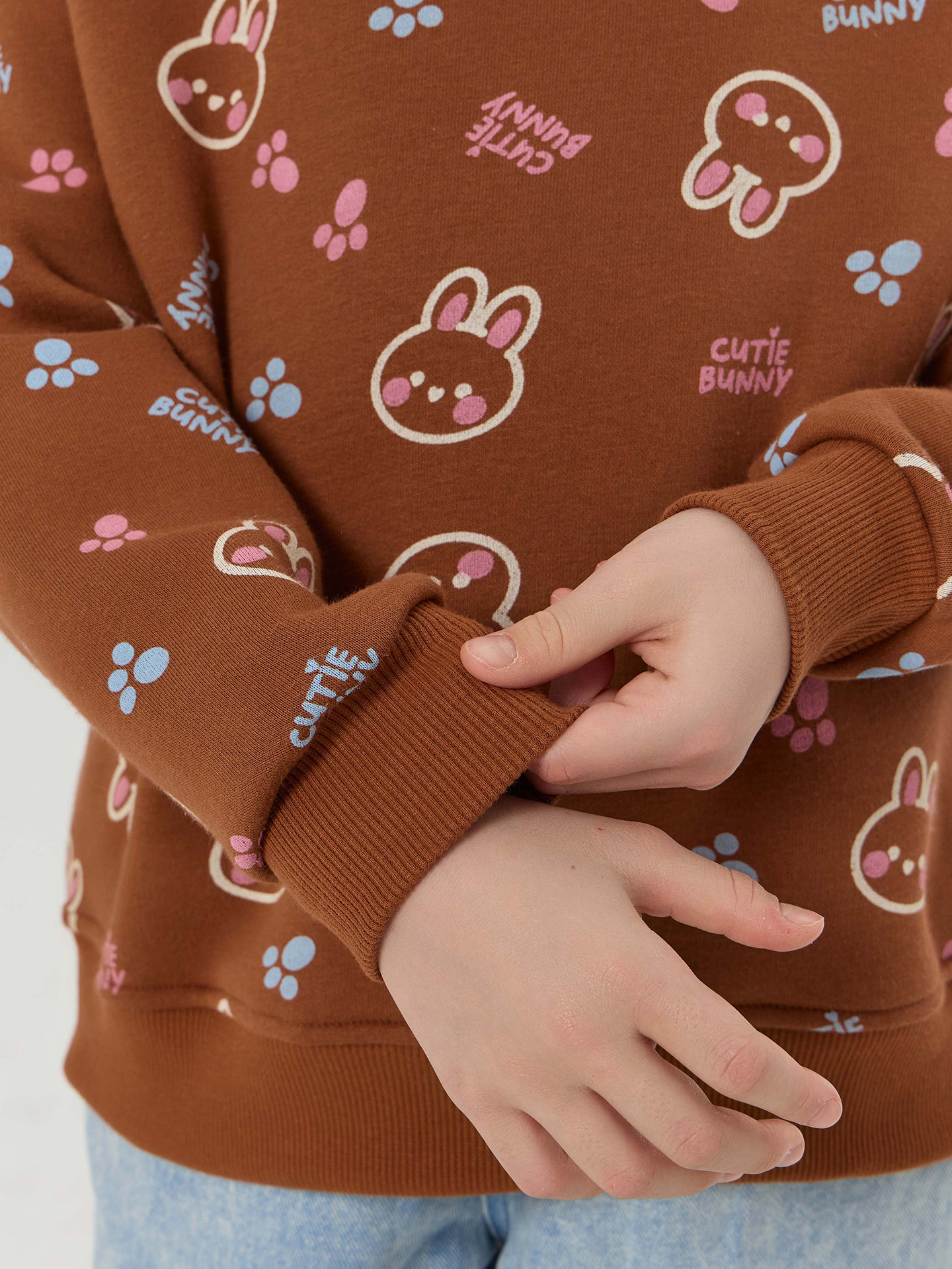 Свитшот Mark Formelle (Марк Формэль) 127978/кролики на карамельном - фото 6