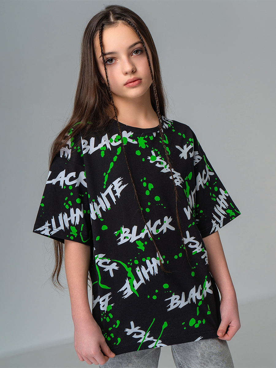 Футболка HappyFox HF0178SPblack.white - фото 13