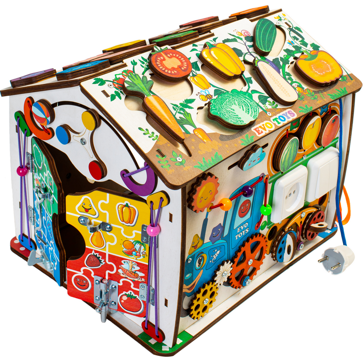 Игрушка Evotoys бизиборд Смайлики - фото 24