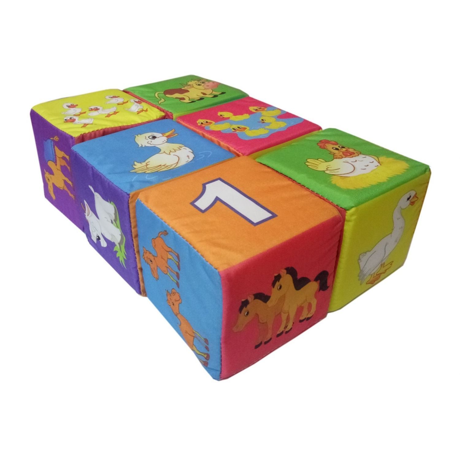 Игрушка Учитель кубики Домашние животные - фото 2
