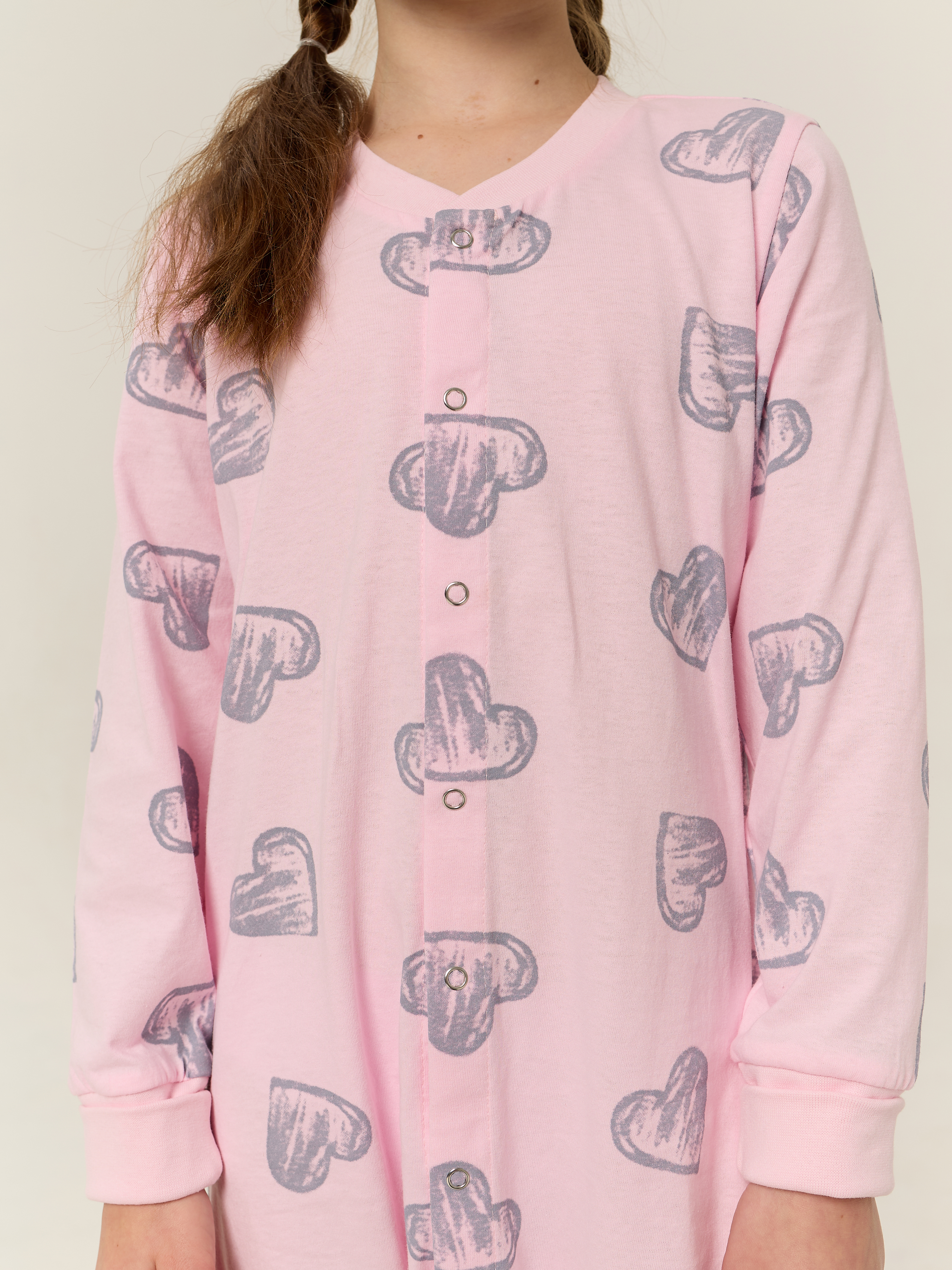 Пижама Весёлый человечек Д00113П/Сердечки - фото 11