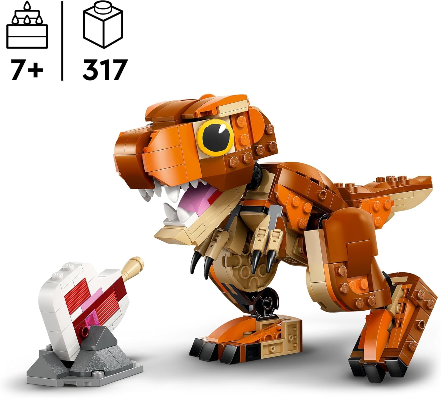 Конструктор LEGO Jurassic World Little Eatie: T-rex блочный - фото 2