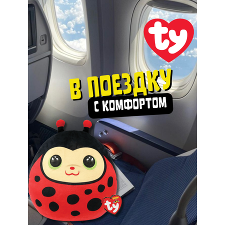 Мягкая игрушка-сквиш TY Иззи божья коровка