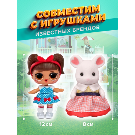 Домик для кукол Зайка любит с мебелью