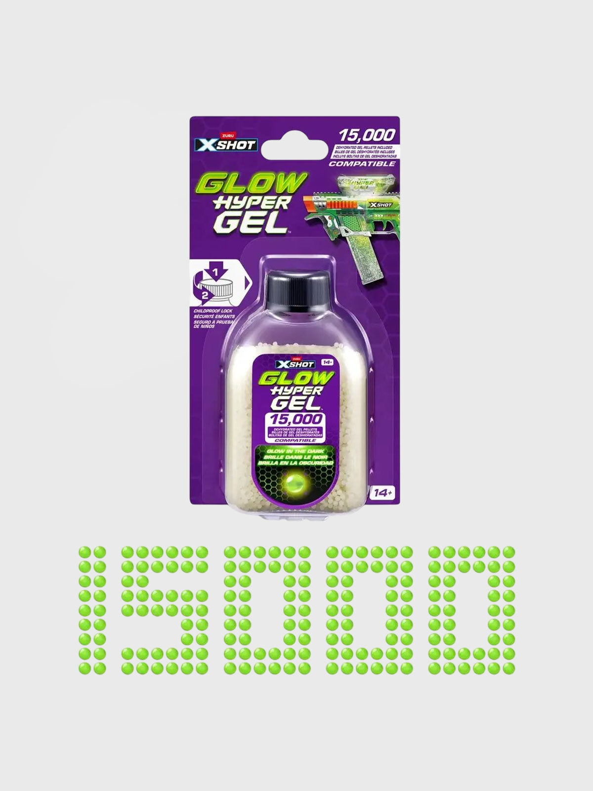Бластер Zuru XSHOT  HYPERGEL 15000 шт 36785 - фото 3