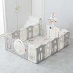 Манеж UNIX Kids Supreme space 200x200 cm grey