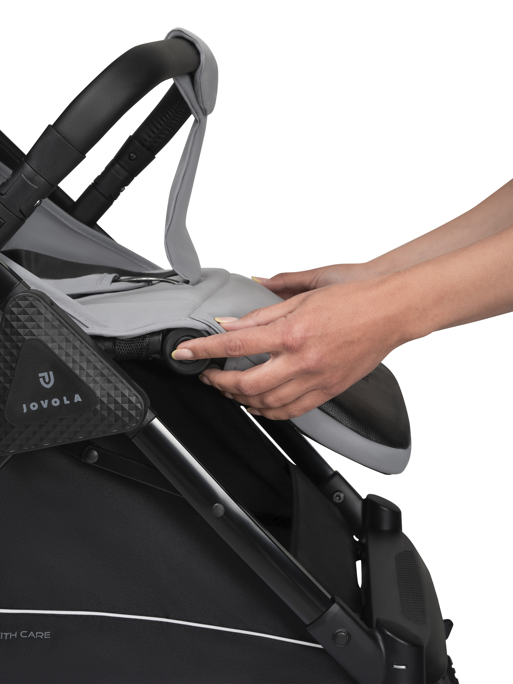 Коляска прогулочная JOVOLA Magma с перекидной ручкой серый - фото 32