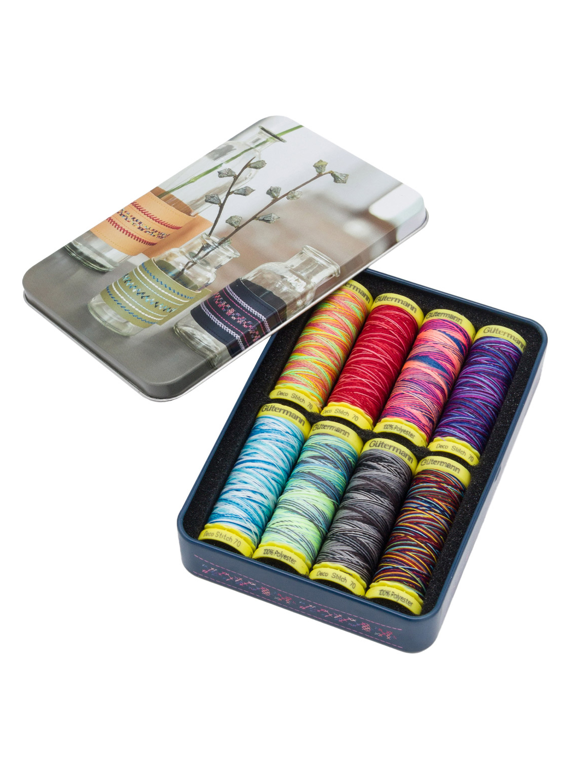 Нитки для шитья и отделки Deco Stitch Guttermann 70м 8шт - фото 1