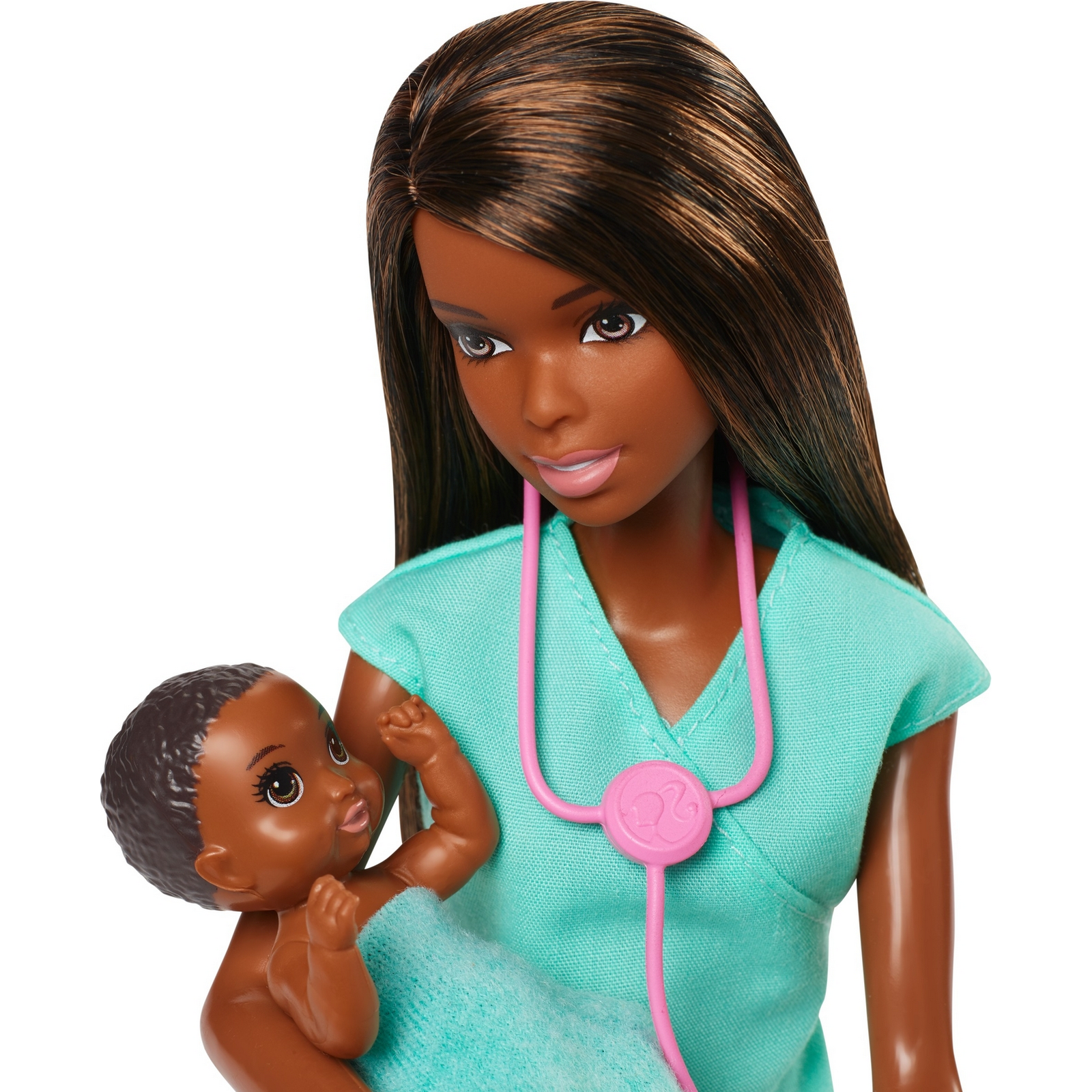 Кукла модельная Barbie Кем быть? Детский доктор Брюнетка DHB63/GKH24 - фото 5