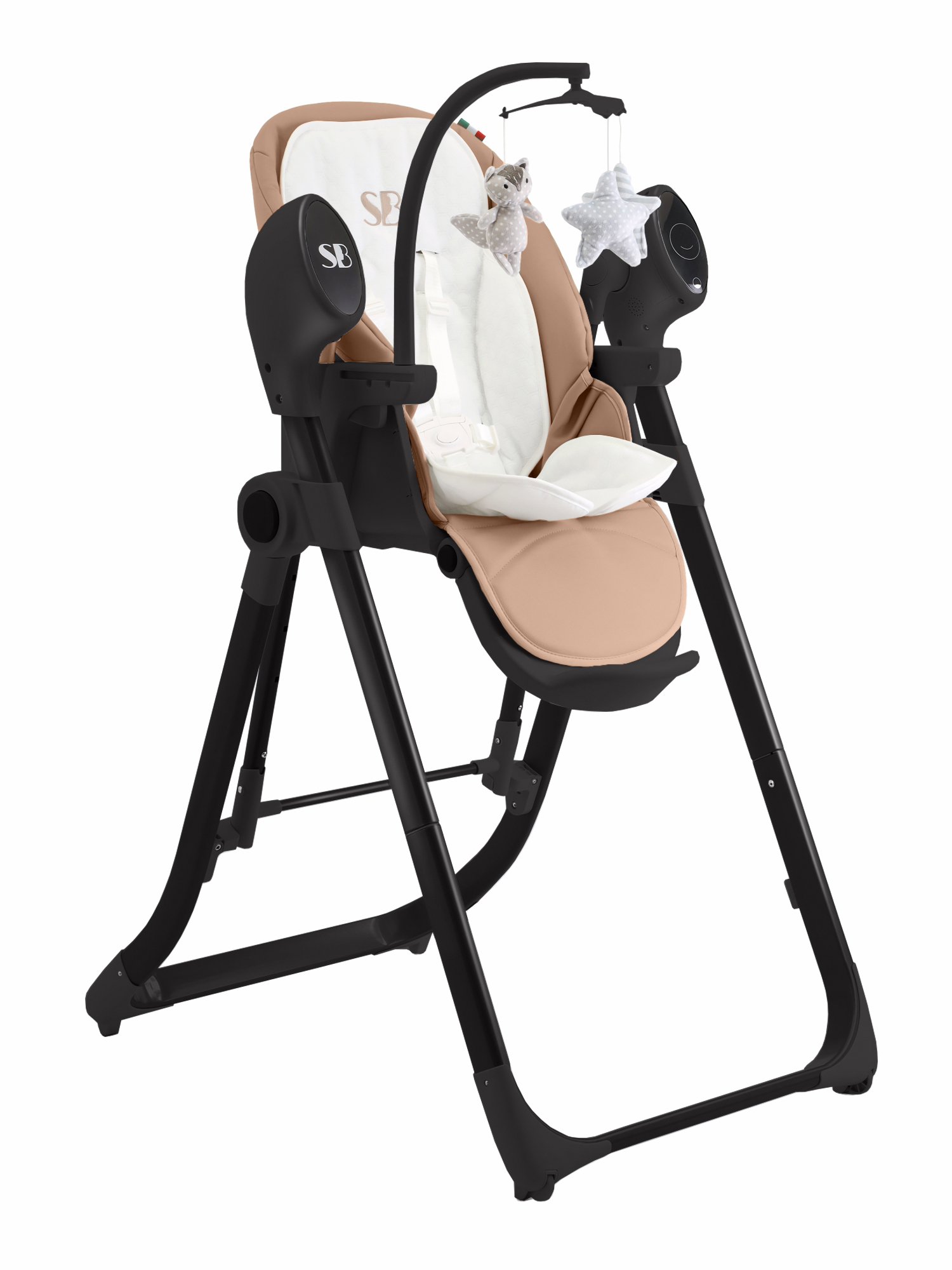 Стульчик для кормления Sweet Baby Fiesta Black Beige бежевый - фото 16