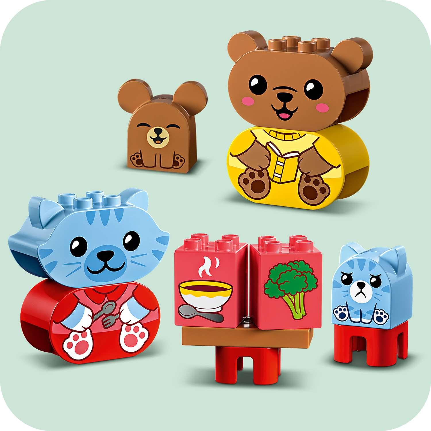 Конструктор LEGO DUPLO Ежедневные занятия Еда и сон 28 дет. - фото 6